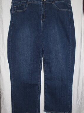 CHARLIE B JEANS WOMENS SZ 14 BLUE DENIM